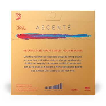 Jeu D'addario Ascenté Violon 3/4 Medium