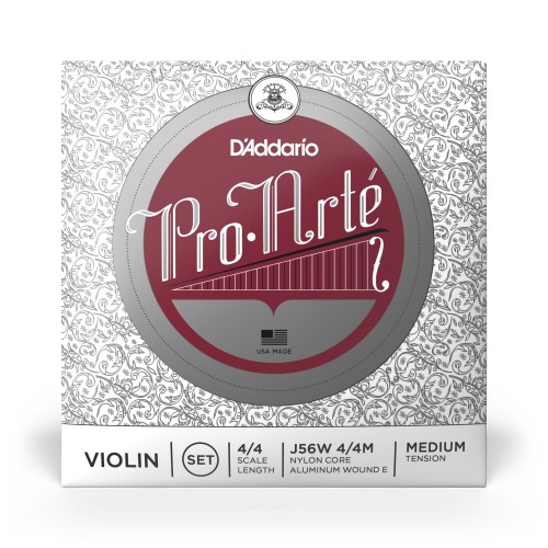 Jeu D'addario Pro-Arte avec Ré à filet Violon 4/4 Medium