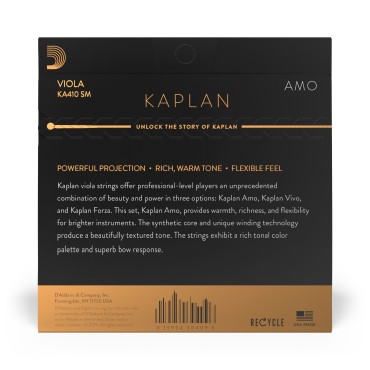 Jeu D'addario Kaplan Amo Alto Diapason Court Tension Medium