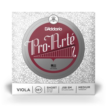 Jeu D'addario Pro-Arte Alto Short Scale tension Medium