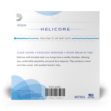 Jeu D'addario Helicore Violon 4/4 Heavy